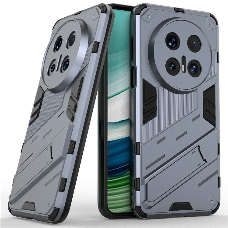 For Huawei Mate 70 Pro+ / Mate 70 Pro Case PC + TPU Shockproof Phone Cover with Kickstand - Dark Blue