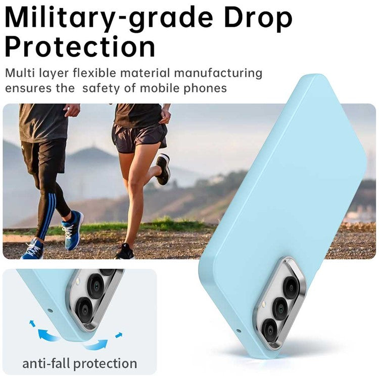 For Samsung Galaxy A35 5G Case TPU + TPE Anti Drop Protection Phone Cover - Blue