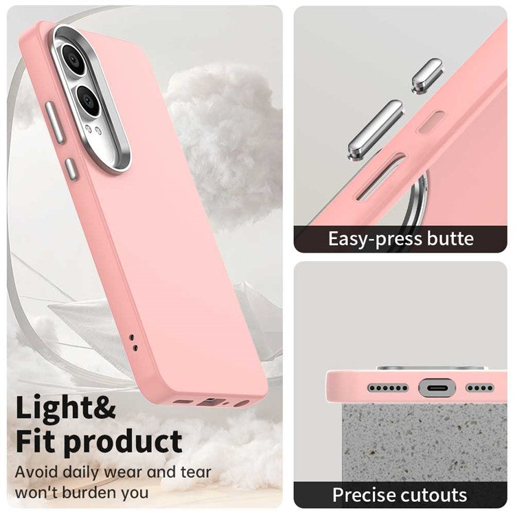 For OnePlus Nord CE4 Lite 5G / Oppo K12x 5G (China) Case TPU + TPE Anti Drop Protection Phone Cover - Pink