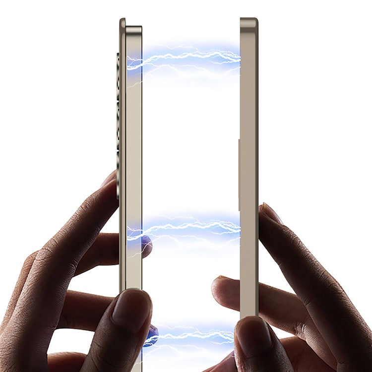 GKK For Samsung Galaxy S25 Ultra Case Compatible with MagSafe PU + PC Phone Back Cover Magnetic Installation - Black