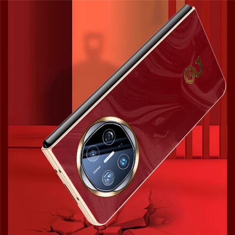For Huawei Mate X6 Case PU Leather Hard PC Folding Phone Cover - Grey