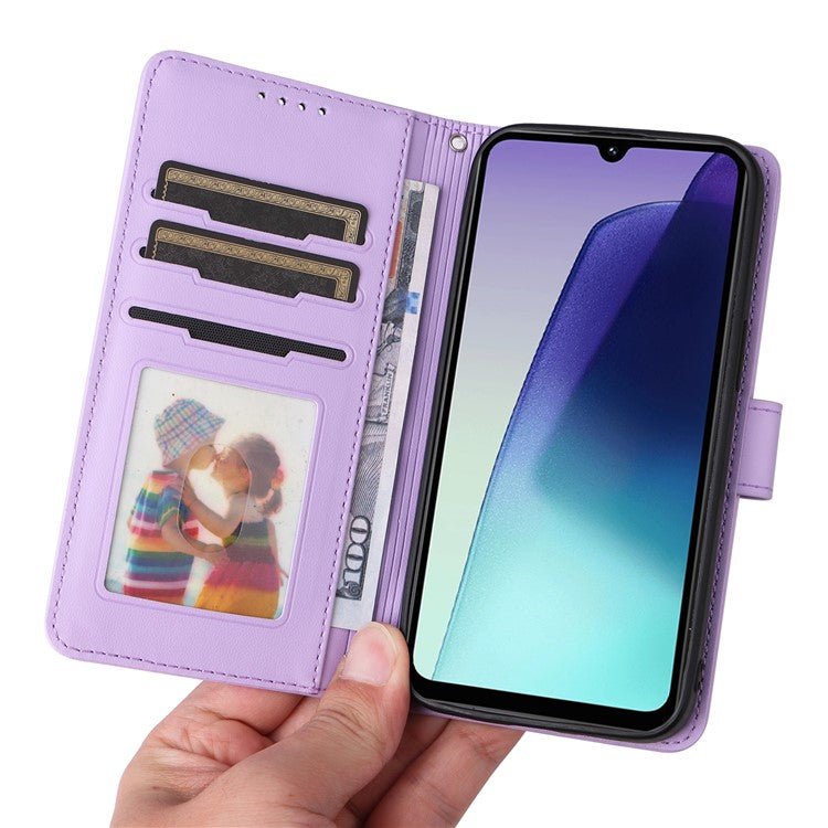 BETOPNICE 005 Leather Phone Case for Xiaomi Redmi A4 5G / Redmi A3 Pro 4G / Poco C75 4G / Redmi 14R 5G / 14C 4G Wallet Stand Cover - Purple