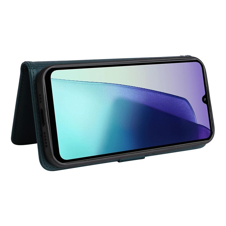 BETOPNICE 005 Leather Phone Case for Xiaomi Redmi A4 5G / Redmi A3 Pro 4G / Poco C75 4G / Redmi 14R 5G / 14C 4G Wallet Stand Cover - Blue