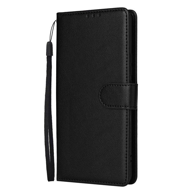 Wallet Phone Case for Oppo F27 5G / Reno12 F 4G / Reno12 F 5G / Reno12 FS PU Leather Cover - Black