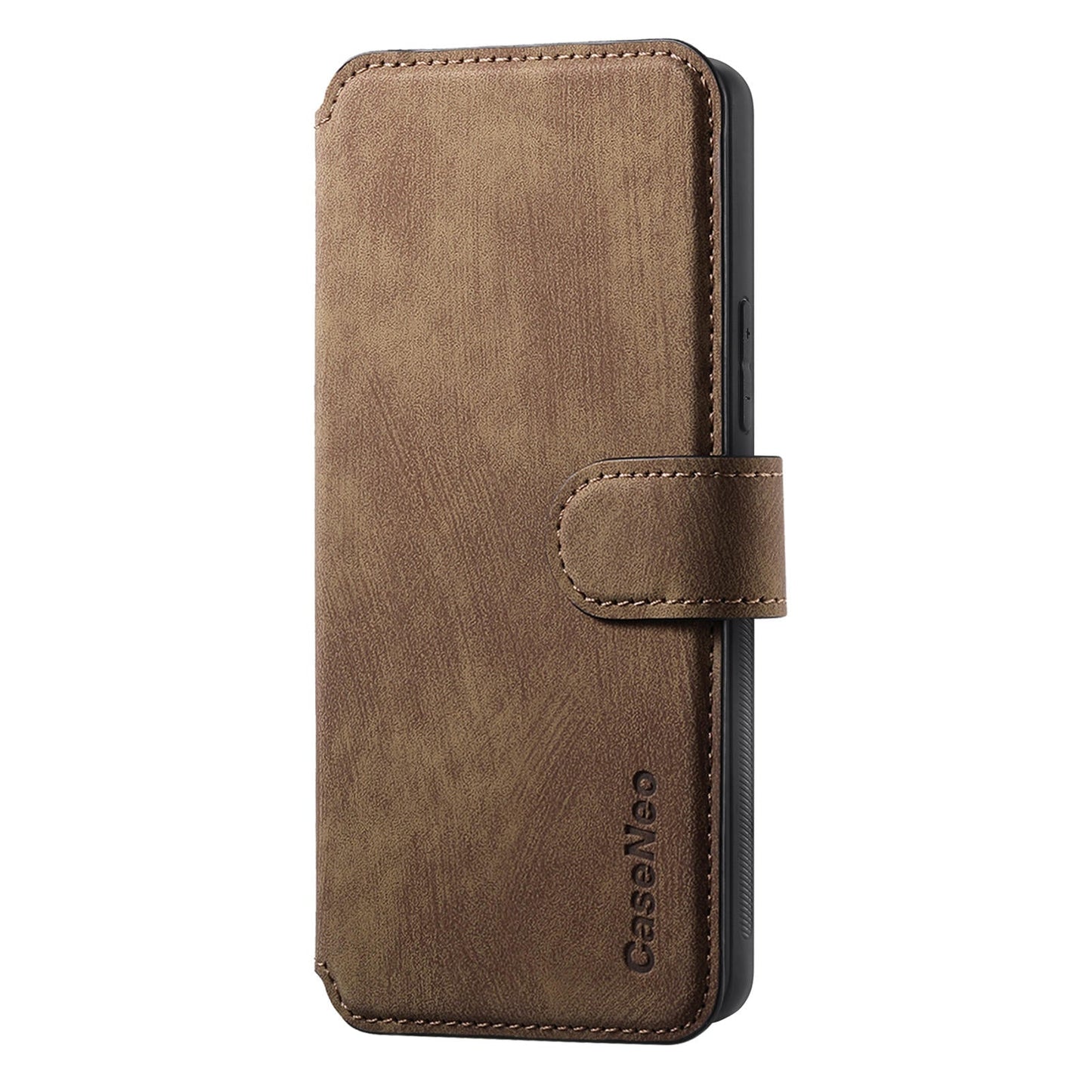 For OnePlus 13 Case CASENEO Detachable Magnetic RFID Block Leather Phone Wallet Cover - Brown