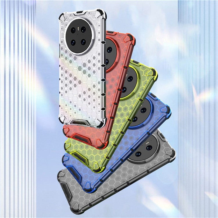 For Huawei Mate 70 Pro+ / Mate 70 Pro Case Compatible with MagSafe Honeycomb Design TPU + PC Phone Cover - Grey