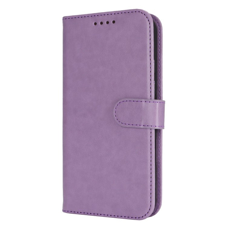 For iPhone 16 Case R61 Texture Wallet Leather Flip Phone Cover - Purple
