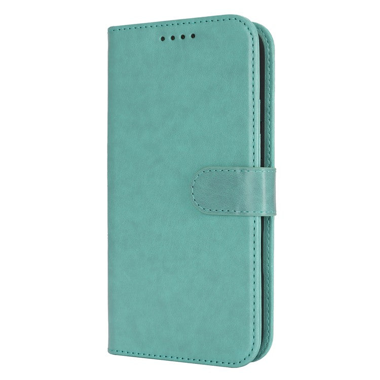 For iPhone 16 Case R61 Texture Wallet Leather Flip Phone Cover - Light Green