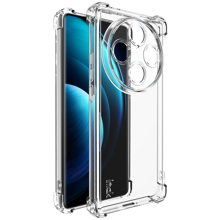 IMAK UX-4 Series For vivo X100 Pro 5G / X100s Pro 5G Case Straight Frame Four Corner Shockproof Clear TPU Cover