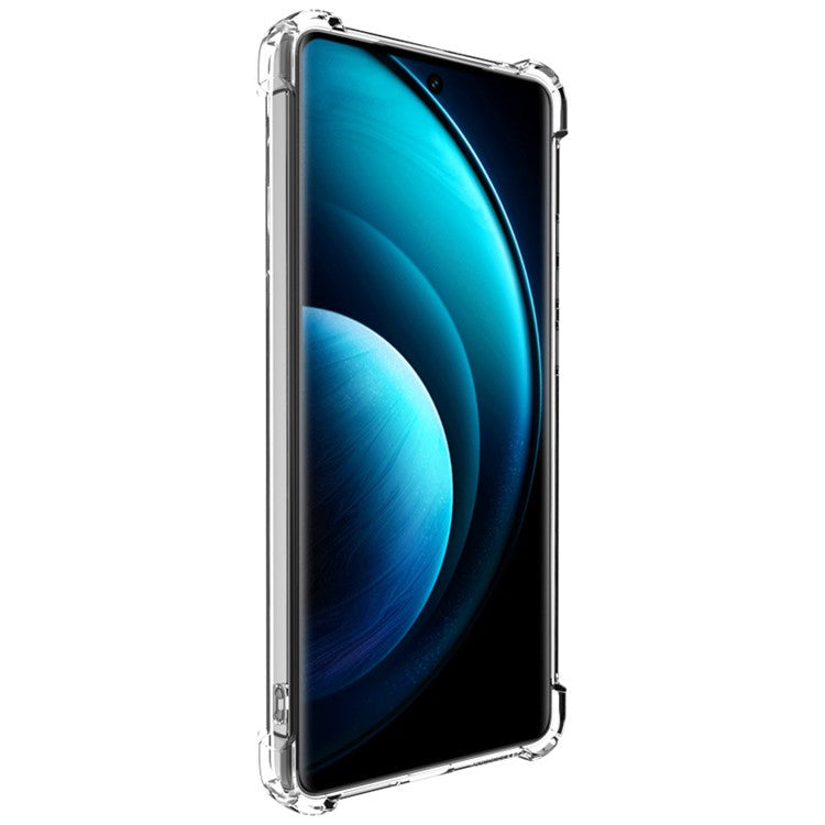 IMAK UX-4 Series For vivo X100 Pro 5G / X100s Pro 5G Case Straight Frame Four Corner Shockproof Clear TPU Cover