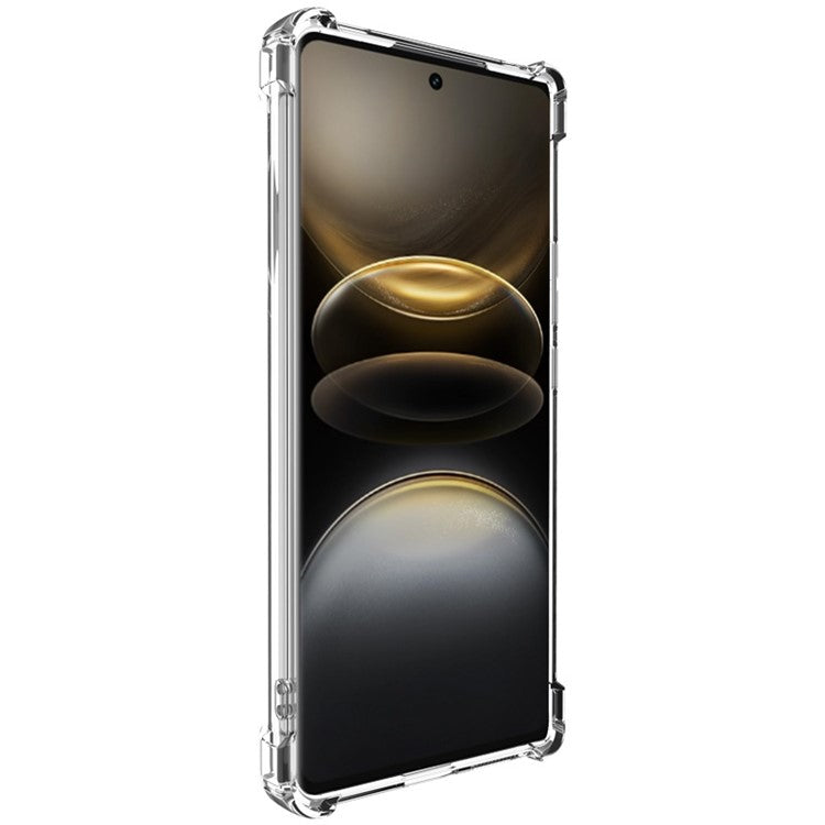 IMAK UX-4 Series For vivo X100 Ultra 5G Case Straight Frame Four Corner Shockproof Clear TPU Cover