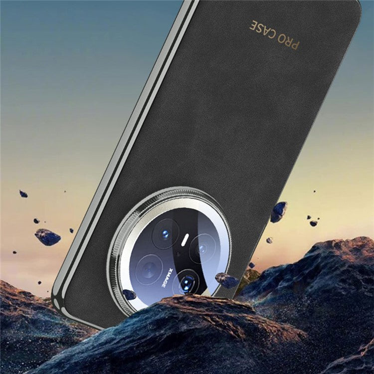 GKK For Huawei Mate 70 Pro / 70 Pro+ Case Compatible with MagSafe Electroplated PU + TPU + PC Phone Cover - Matte Brown