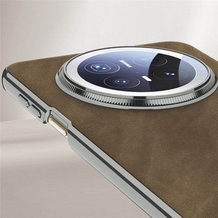 GKK For Huawei Mate 70 Pro / 70 Pro+ Case Compatible with MagSafe Electroplated PU + TPU + PC Phone Cover - Matte Brown