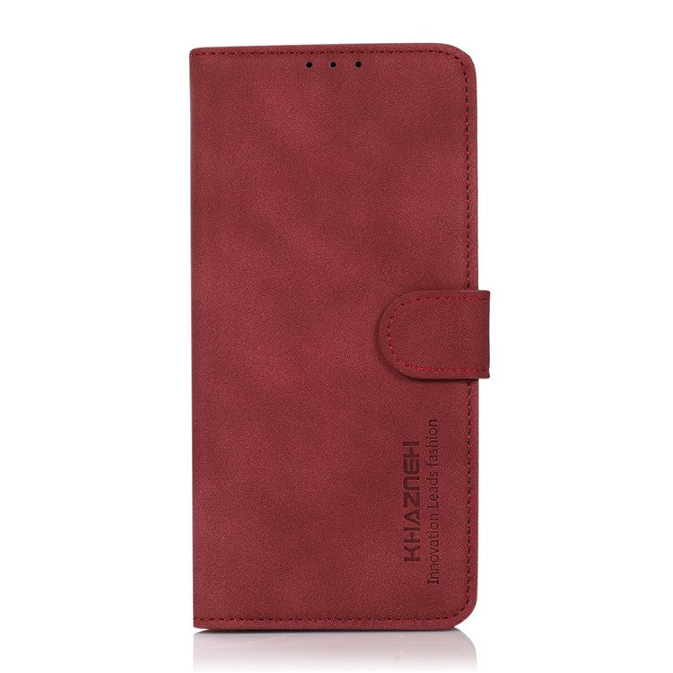 KHAZNEH For Motorola Moto G15 4G  /  G05 4G Stand Case PU Leather Wallet Phone Cover - Red