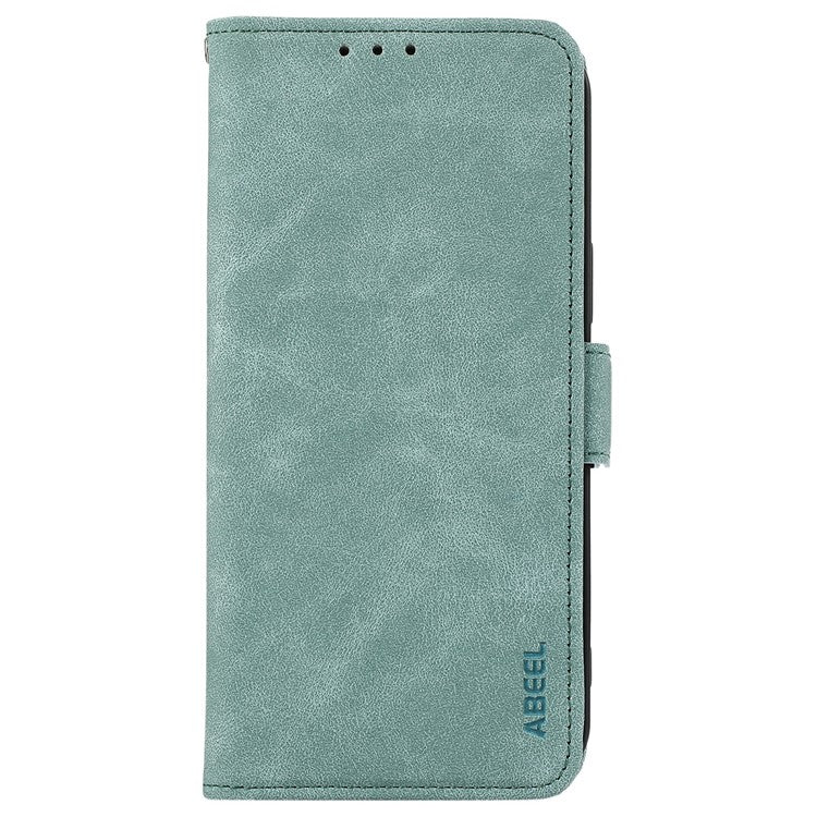ABEEL For Motorola Moto G15 4G  /  G05 4G Case PU Leather Folio Stand View RFID Blocking Phone Cover - Baby Blue