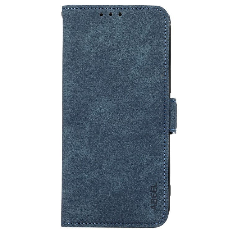ABEEL For Motorola Moto G15 4G  /  G05 4G Case PU Leather Folio Stand View RFID Blocking Phone Cover - Blue