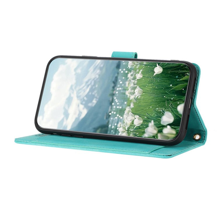 For Motorola Moto X50 Ultra 5G / Edge 50 Ultra 5G Tulip Leather Case Phone Cover with 5 Card Slots Wallet - Green