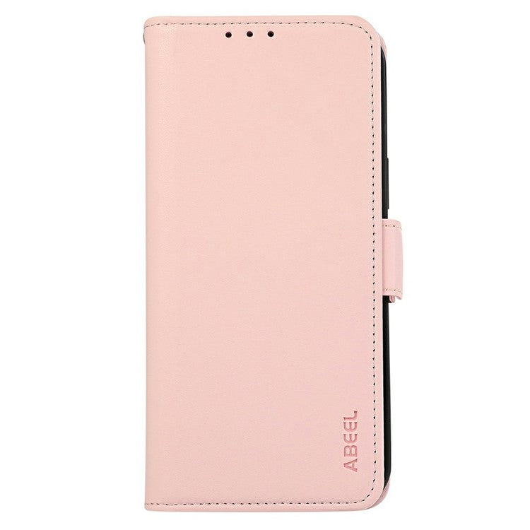ABEEL For Motorola Moto G15 4G Case Leather Phone Cover with RFID Blocking Wallet - Pink