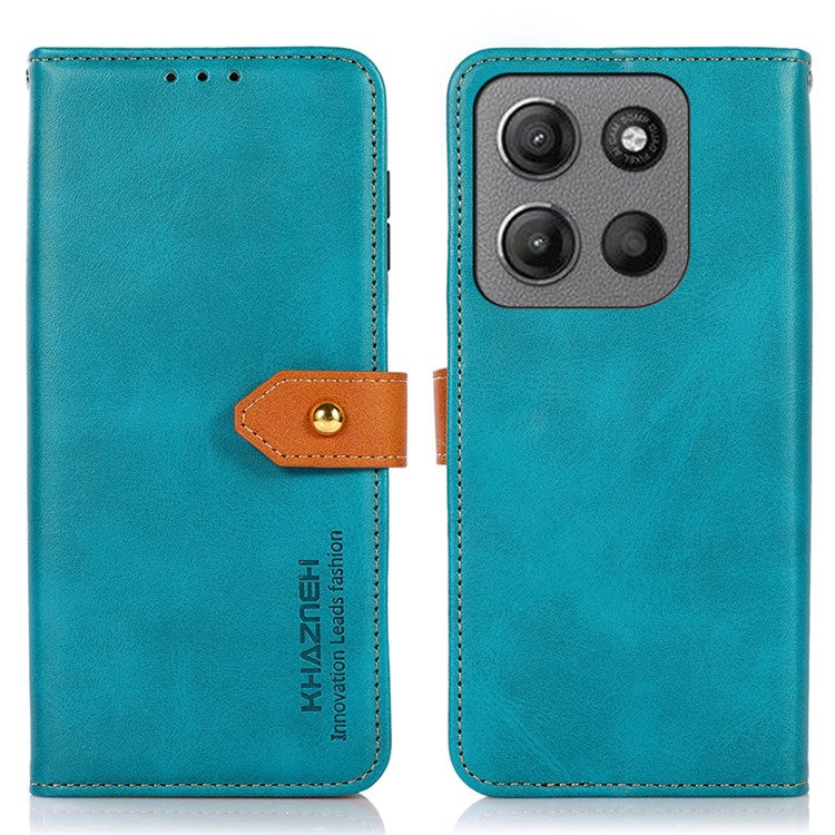 KHAZNEH For Motorola Moto G15 4G / G05 4G Wallet Phone Case Stand Leather Flip Cover - Blue