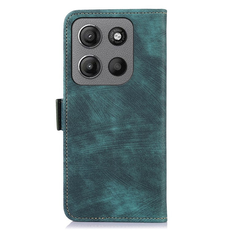 ABEEL For Motorola Moto G15 4G / G05 4G Wallet Phone Case Retro Leather Flip Cover with Stand - Green