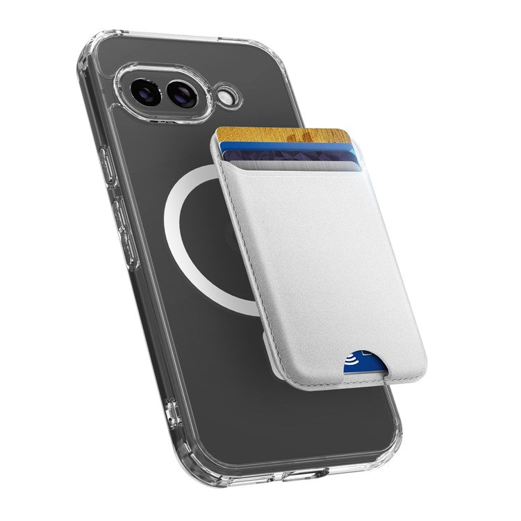 For Google Pixel 9a Clear Case TPU+Acrylic Magnetic Phone Cover Compatible with MagSafe