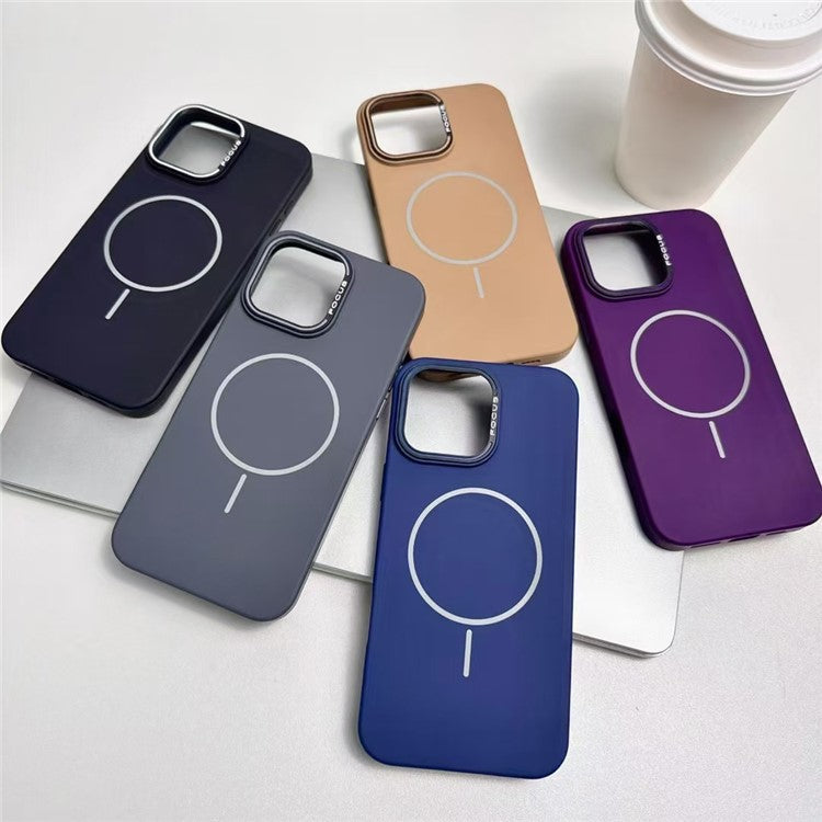 For iPhone 16 Pro Case Compatible with MagSafe Ultra Slim PC Phone Back Cover - Black