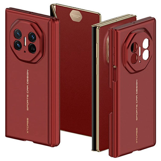 GKK For Huawei Mate XT Ultimate Case Skin Feel Ultra Thin Magnetic Hinge TPU Phone Back Cover - Red