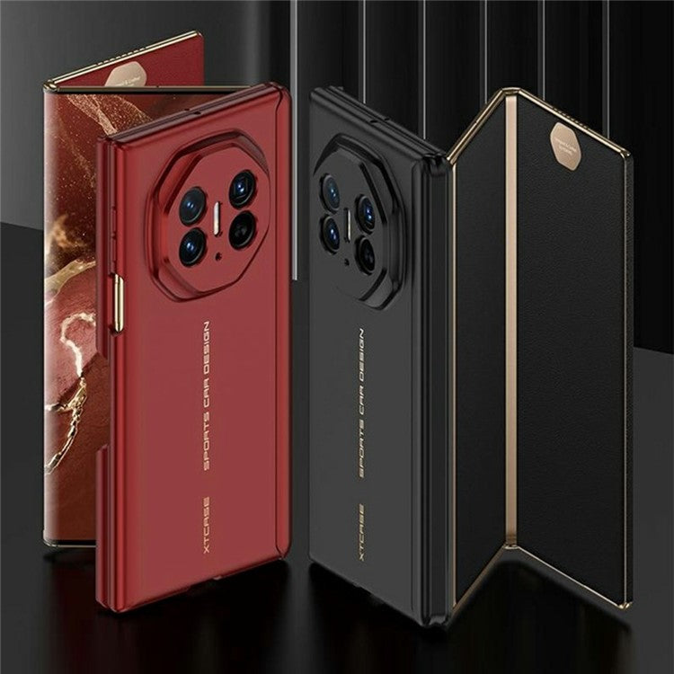 GKK For Huawei Mate XT Ultimate Case Skin Feel Ultra Thin Magnetic Hinge TPU Phone Back Cover - Black