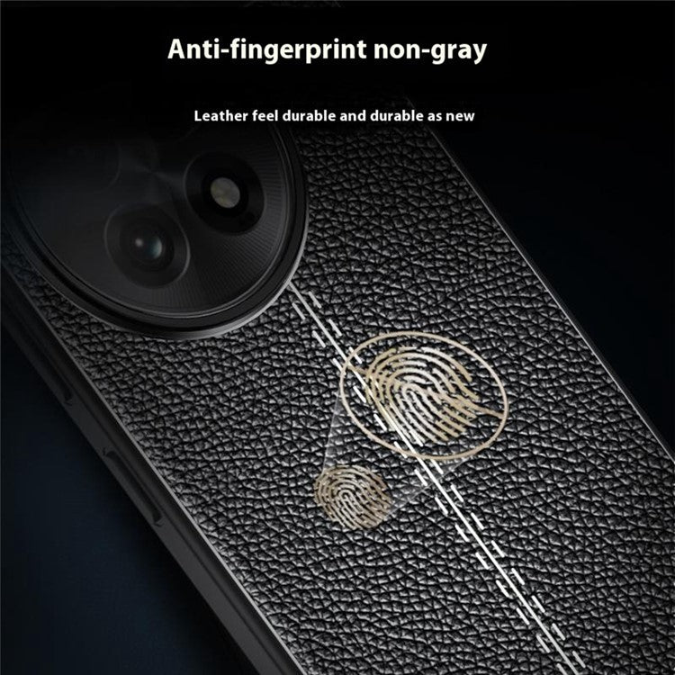 For OnePlus Ace 5 5G Case Litchi Texture TPU Flexible Phone Cover, Black