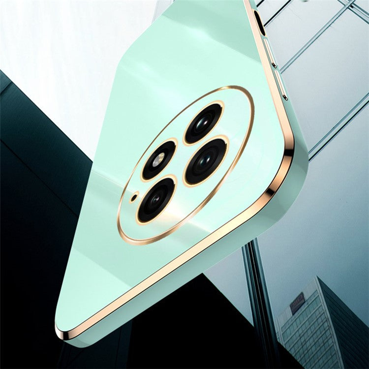 XINLI For OnePlus 13 Case TPU Phone Cover with Electroplating Frame - Red