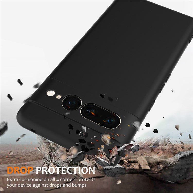 For Google Pixel 7 Pro 5G Case Compatible with MagSafe Liquid Silicone Phone Cover with Lanyard - Black