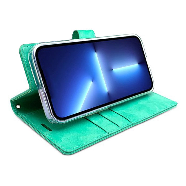 SIMPLY ROAR For iPhone 16 Pro Leather Case Wallet Flip Stand Phone Cover - Black