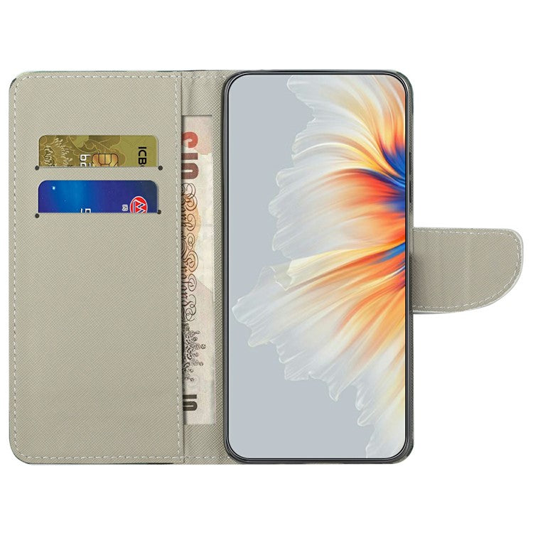 For Motorola Moto G15 4G / G15 Power 4G Case Pattern Printing Cross Texture Phone Leather Cover - Tower