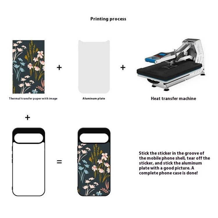 10Pcs / Pack For Google Pixel 9 Pro XL Case PC + TPU Phone Cover Support Heat Transfer Printing