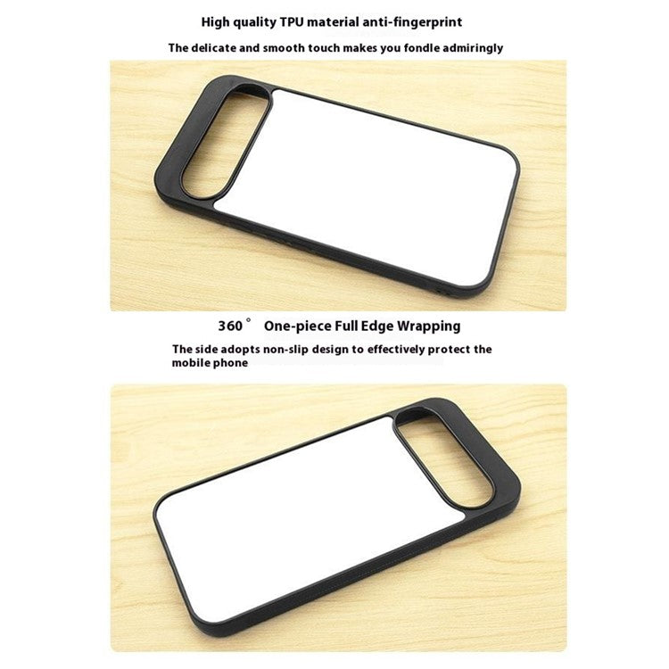 10Pcs / Pack For Google Pixel 9 Pro XL Case PC + TPU Phone Cover Support Heat Transfer Printing