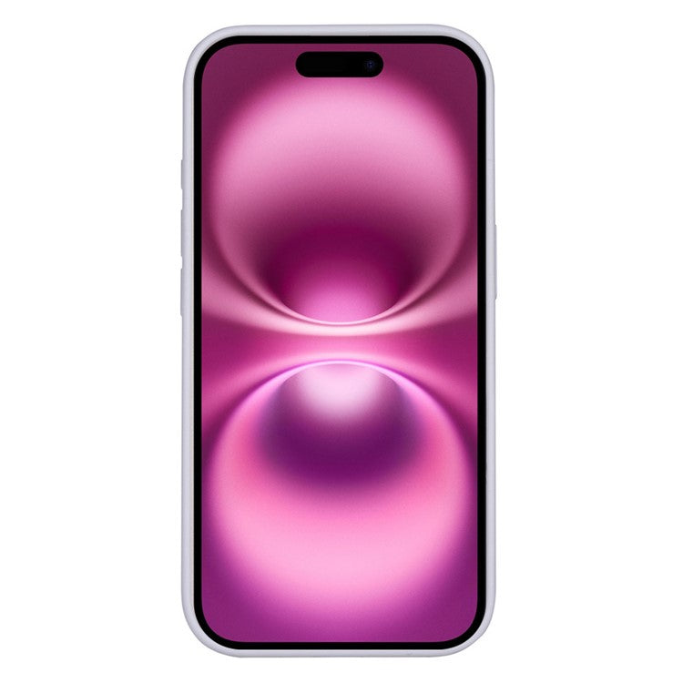 For iPhone 16 Case Compatible with MagSafe Liquid Silicone Phone Back Cover with Camera Button - White