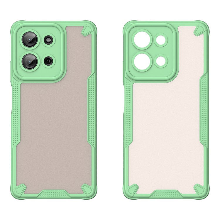 For Motorola Moto G75 5G Case Hybrid Frosted Phone Back Cover - Green