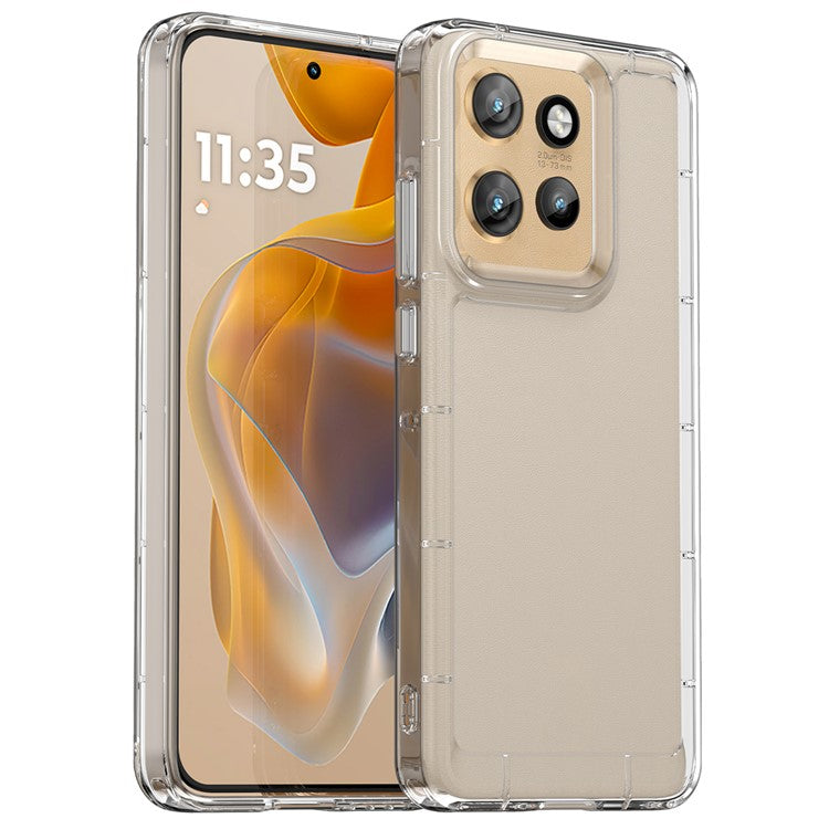 For Motorola Edge 50 Neo 5G / Moto S50 5G Case TPU Shockproof Phone Back Cover - Transparent