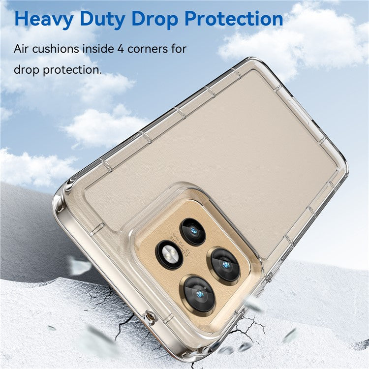 For Motorola Edge 50 Neo 5G / Moto S50 5G Case TPU Shockproof Phone Back Cover - Transparent