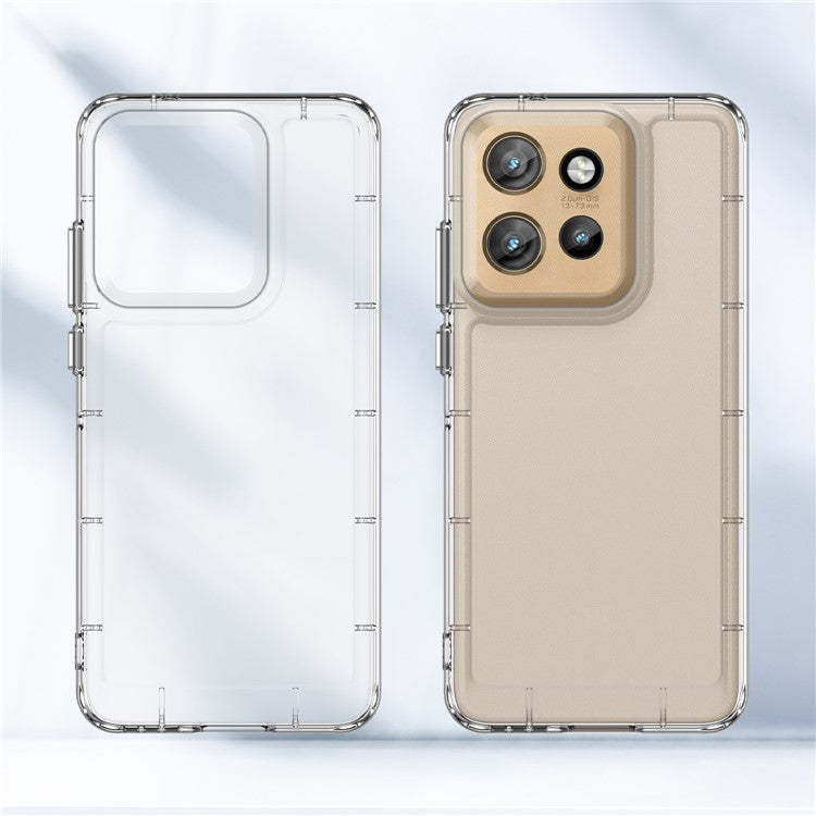 For Motorola Edge 50 Neo 5G / Moto S50 5G Case TPU Shockproof Phone Back Cover - Transparent