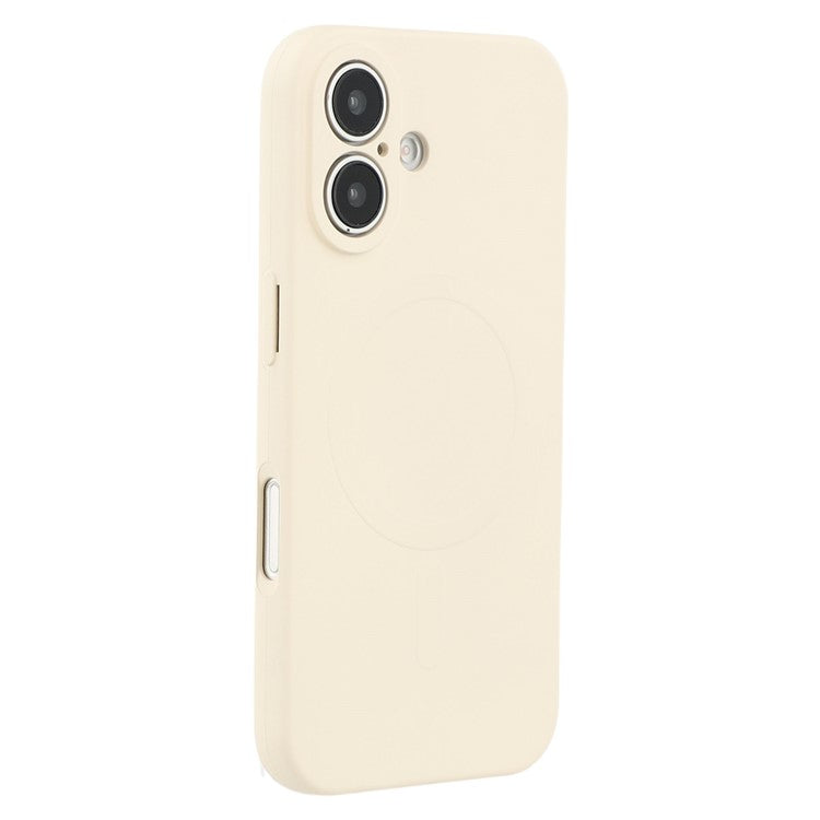 For iPhone 16 Case Compatible with MagSafe Shockproof TPU Phone Cover - White