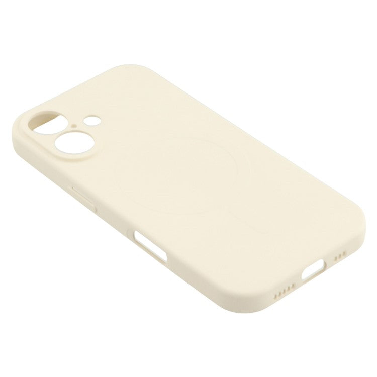 For iPhone 16 Case Compatible with MagSafe Shockproof TPU Phone Cover - White