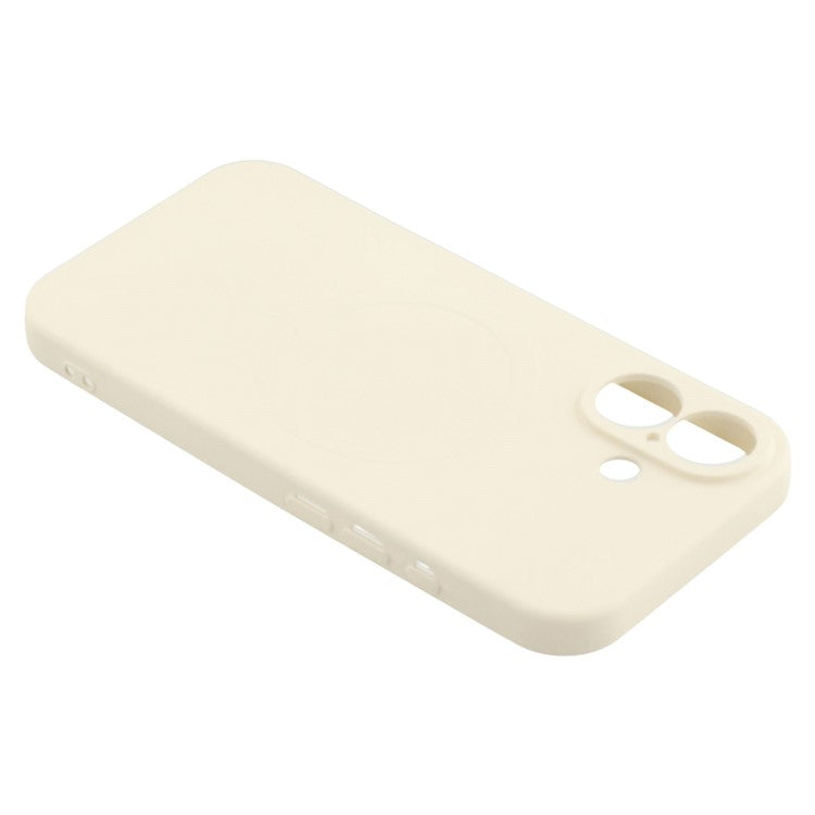 For iPhone 16 Case Compatible with MagSafe Shockproof TPU Phone Cover - White