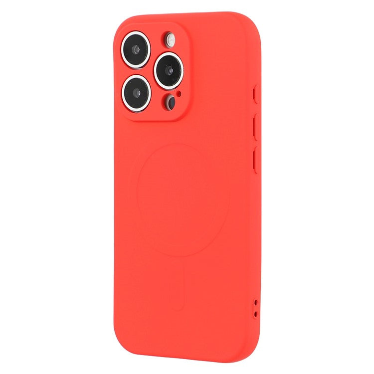 For iPhone 16 Pro Case Compatible with MagSafe Shockproof TPU Phone Cover - Red