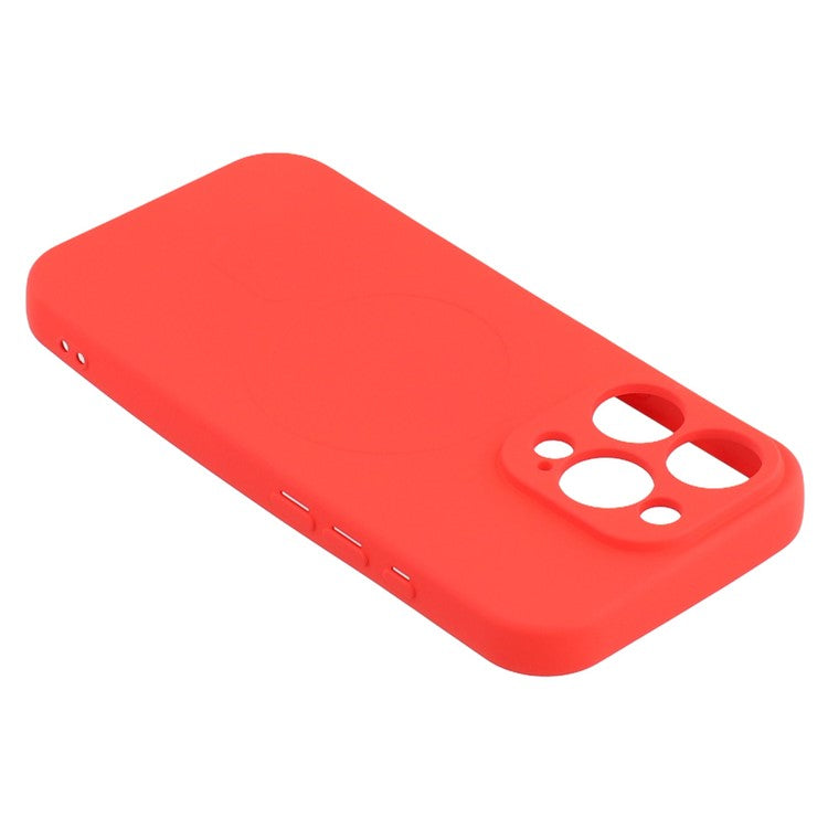 For iPhone 16 Pro Case Compatible with MagSafe Shockproof TPU Phone Cover - Red