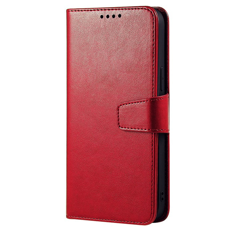 For Samsung Galaxy S23 FE Case Stand Card Holder Wallet Leather Phone Cover - Red