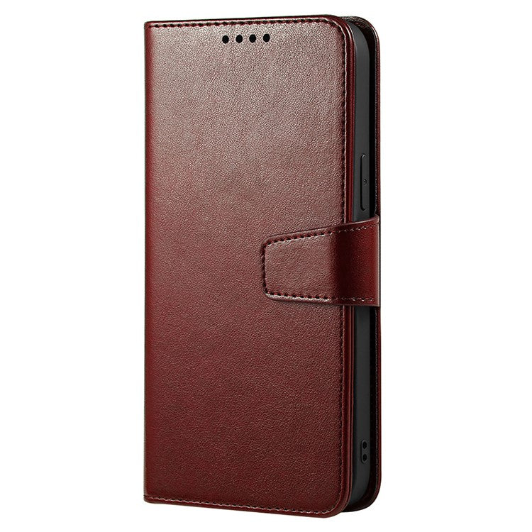 For Motorola Edge 50 Neo 5G / Moto S50 5G Case Stand Card Holder Wallet Leather Phone Cover - Brown