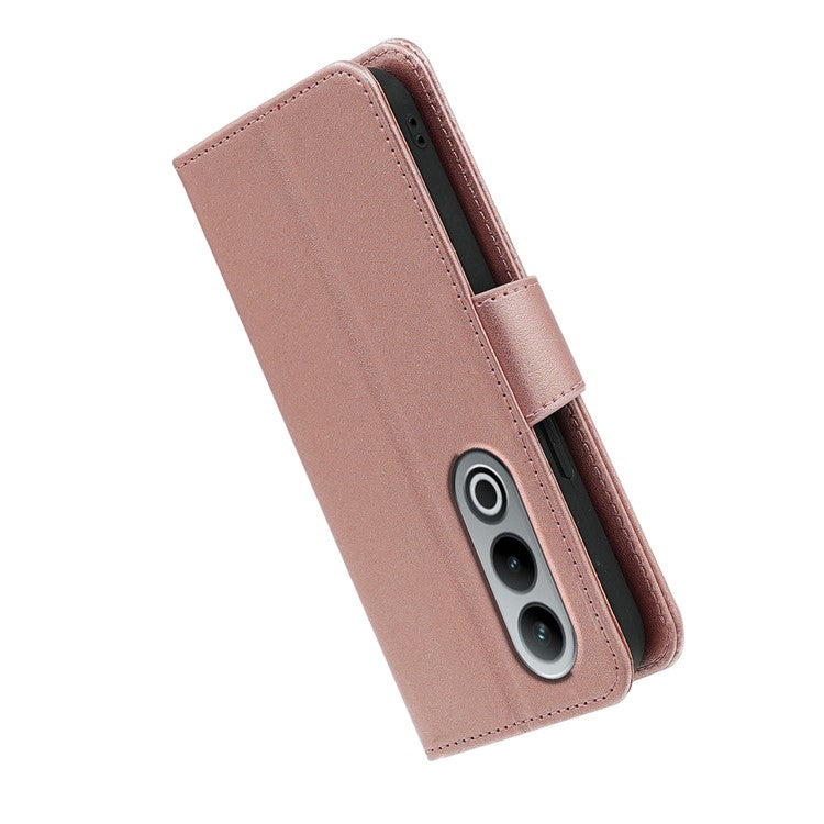 For OnePlus Nord CE4 5G Case Stand Card Holder Wallet Leather Phone Cover - Rose Gold