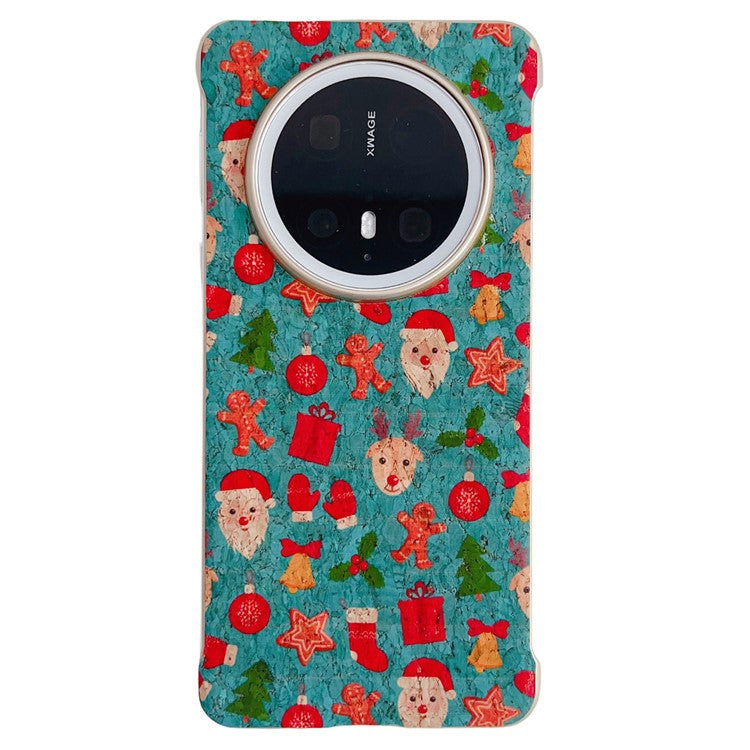 For Huawei Mate 70 Pro+ / Mate 70 Pro PC Phone Case Compatible with MagSafe Embossed Pattern Mobile Cover - Santa