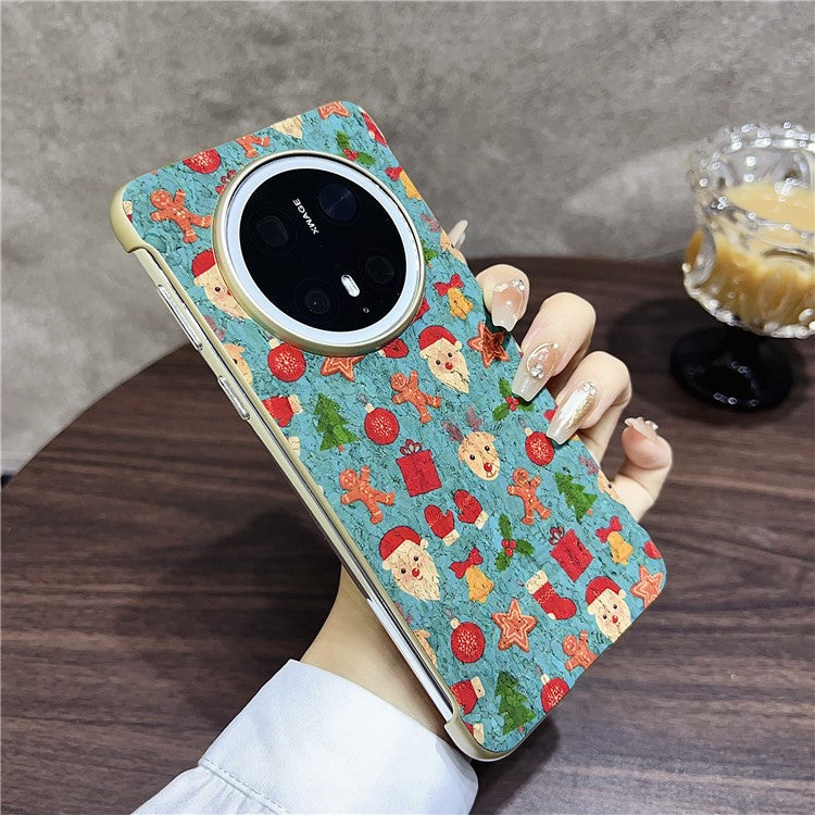 For Huawei Mate 70 Pro+ / Mate 70 Pro PC Phone Case Compatible with MagSafe Embossed Pattern Mobile Cover - Santa
